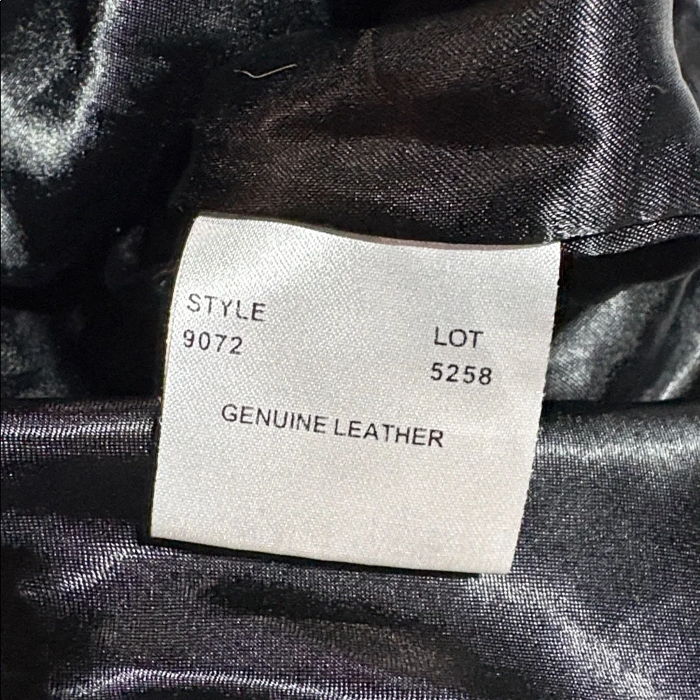 Vintage bagatelle Black Genuine Leather Biker Jacket sz S